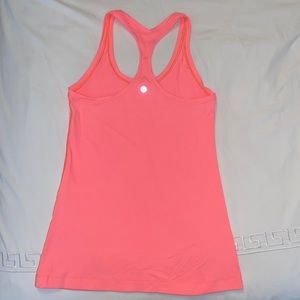 Lululemon Cool Racerback Orange Tank Top